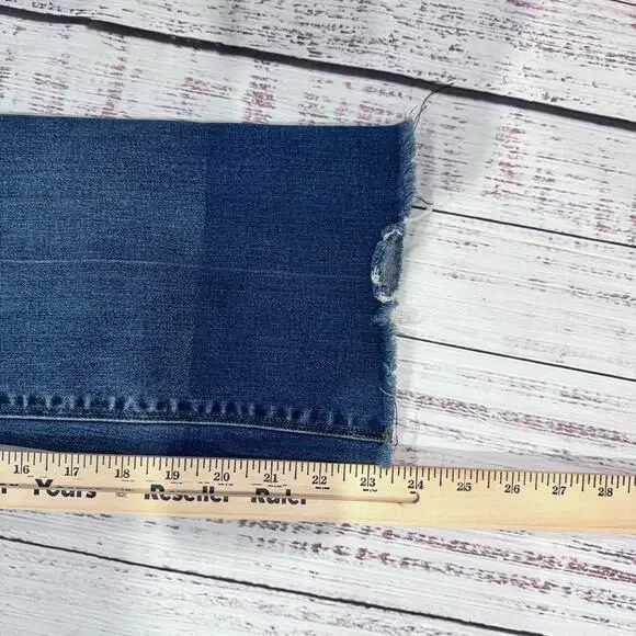 Spanx Flare Crop Jeggings S/P Black Stretch Y2K Raw Hem Pull-On Pants - Picture 4 of 7